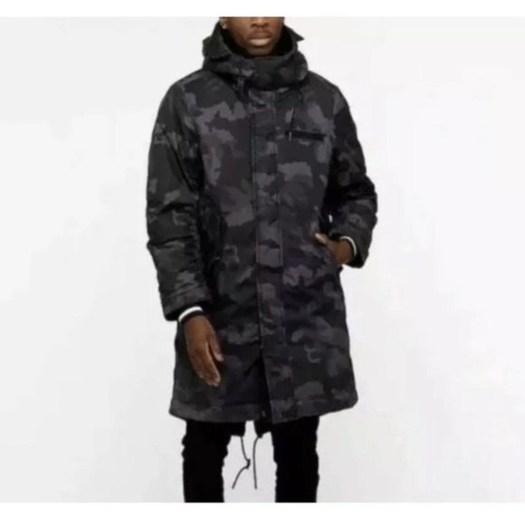 nike camo parka
